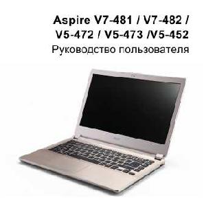 User manual Acer Aspire V7-481  ― Manual-Shop.ru