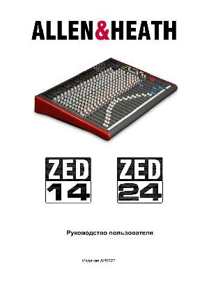 User manual Allen&Heath ZED-24  ― Manual-Shop.ru