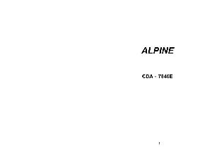 Инструкция Alpine CDA-7846E  ― Manual-Shop.ru
