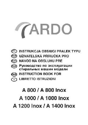 Инструкция Ardo A-1000X  ― Manual-Shop.ru