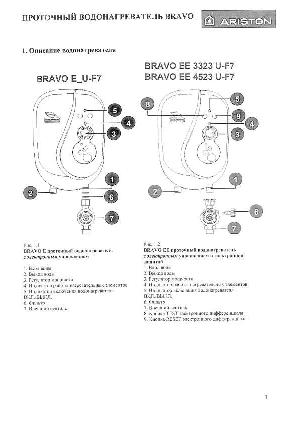 User manual Ariston Bravo EE 4523 U-F7  ― Manual-Shop.ru