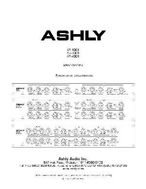 User manual ASHLY XR-2001  ― Manual-Shop.ru