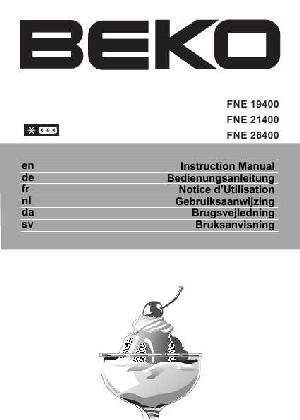 Инструкция Beko FNE-19400  ― Manual-Shop.ru