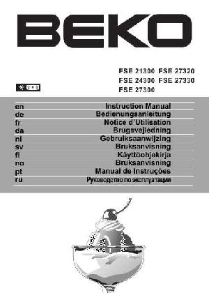 Инструкция Beko FSE-27300  ― Manual-Shop.ru