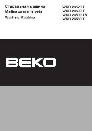 User manual Beko WKD-23500T  ― Manual-Shop.ru