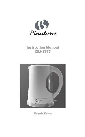 Инструкция Binatone CEJ-1777  ― Manual-Shop.ru