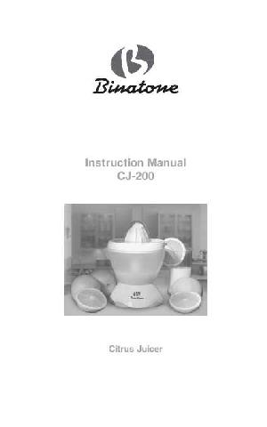 Инструкция Binatone CJ-200  ― Manual-Shop.ru