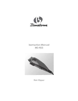 User manual Binatone HC-403  ― Manual-Shop.ru