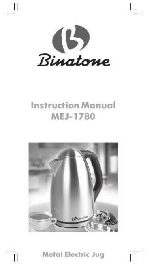 Инструкция Binatone MEJ-1780  ― Manual-Shop.ru