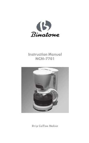 Инструкция Binatone NCM-7701  ― Manual-Shop.ru