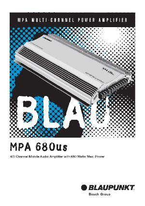 User manual Blaupunkt MPA-680  ― Manual-Shop.ru
