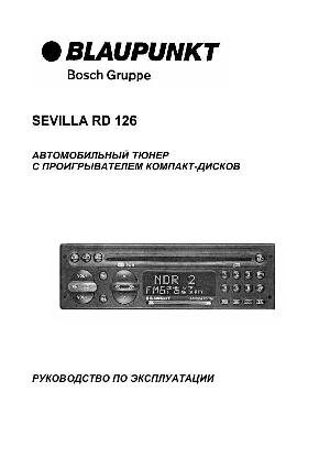 Инструкция Blaupunkt Sevilla RD126  ― Manual-Shop.ru
