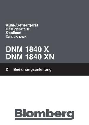 User manual Blomberg DNM 1840 X  ― Manual-Shop.ru