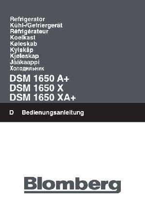 Инструкция Blomberg DSM-1650X  ― Manual-Shop.ru