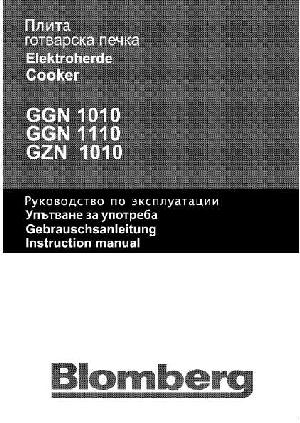 Инструкция Blomberg GGN-1110  ― Manual-Shop.ru