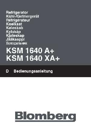 Инструкция Blomberg KSM 1640 XA+  ― Manual-Shop.ru