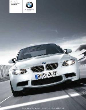 User manual BMW M3 Cupe с 03.2008  ― Manual-Shop.ru