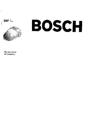 Инструкция BOSCH BSF-1...  ― Manual-Shop.ru