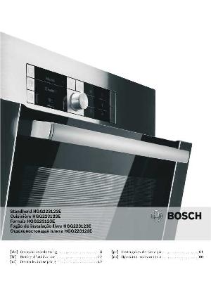 User manual BOSCH HGG-223123E  ― Manual-Shop.ru