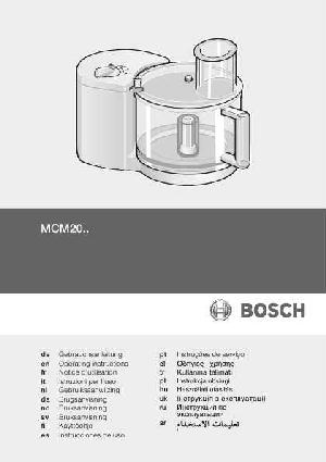 Инструкция BOSCH MCM-2007  ― Manual-Shop.ru