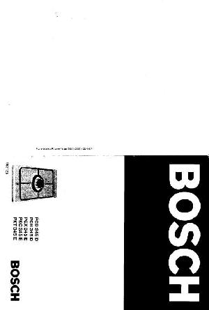 User manual BOSCH PCH-345D  ― Manual-Shop.ru