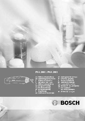 Инструкция BOSCH PHA-2661  ― Manual-Shop.ru