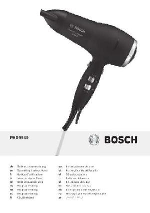 Инструкция BOSCH PHD-9940  ― Manual-Shop.ru