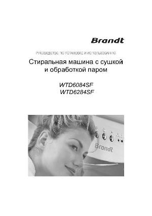 User manual BRANDT WTD-6284SF  ― Manual-Shop.ru