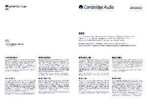 Инструкция Cambridge Audio S20  ― Manual-Shop.ru