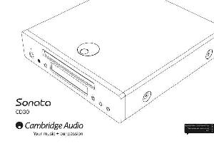 Инструкция Cambridge Audio Sonata CD30  ― Manual-Shop.ru