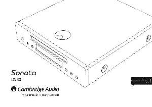Инструкция Cambridge Audio Sonata DV30  ― Manual-Shop.ru
