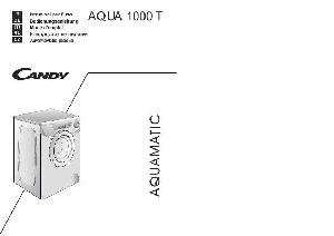 Инструкция Candy Aquamatic 1000T  ― Manual-Shop.ru