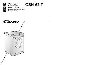 User manual Candy CSN-62T  ― Manual-Shop.ru