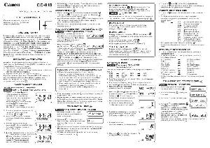 User manual Canon CC-810  ― Manual-Shop.ru