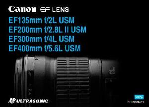 User manual Canon EF 135 mm F2L USM  ― Manual-Shop.ru