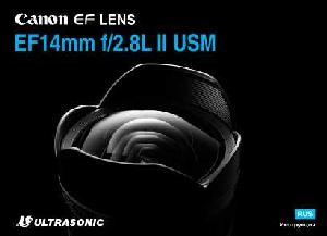 User manual Canon EF 14 mm F2.8L II USM  ― Manual-Shop.ru