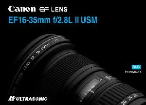 User manual Canon EF 16-35 mm F2.8L II USM  ― Manual-Shop.ru