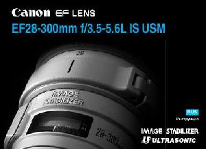 User manual Canon EF 28-300 mm F3.5-5.6L IS USM  ― Manual-Shop.ru