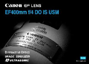 User manual Canon EF 400 mm F4 DO IS USM  ― Manual-Shop.ru