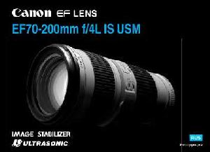 User manual Canon EF 70-200 mm F4L IS USM  ― Manual-Shop.ru