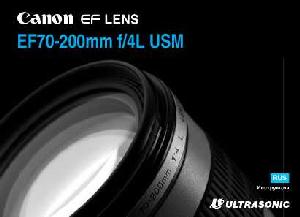 User manual Canon EF 70-200 mm F4L USM  ― Manual-Shop.ru