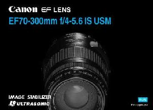 User manual Canon EF 70-300 mm F4-5.6 IS USM  ― Manual-Shop.ru
