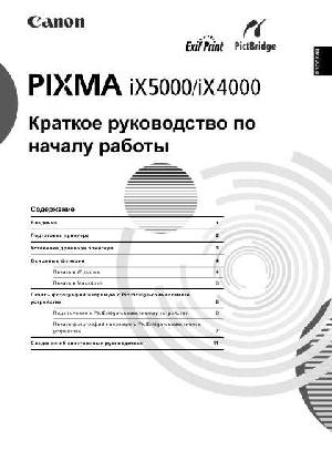 Инструкция Canon iX-5000  ― Manual-Shop.ru