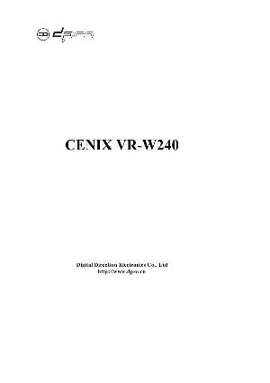 Инструкция Cenix VR-W240  ― Manual-Shop.ru