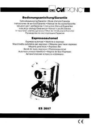 Инструкция Clatronic ES-2657  ― Manual-Shop.ru