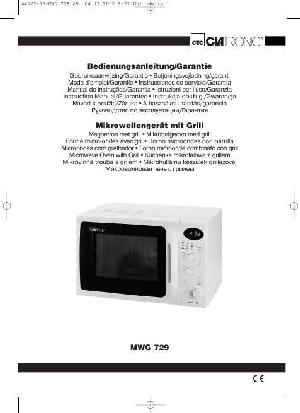 Инструкция Clatronic MWG-729  ― Manual-Shop.ru