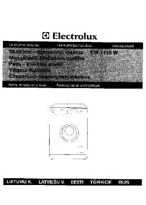 Инструкция Electrolux EW-1115W  ― Manual-Shop.ru