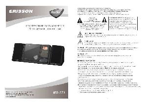 User manual ERISSON MS-771  ― Manual-Shop.ru