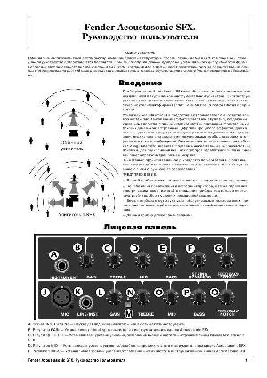 Инструкция Fender Acoustasonic SFX  ― Manual-Shop.ru