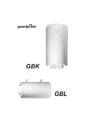 Инструкция Gorenje GBK 80-150  ― Manual-Shop.ru